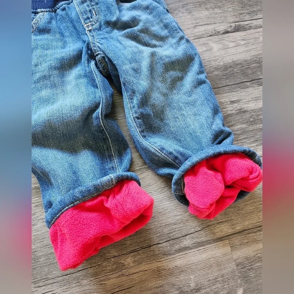 Gymboree Fleeced Lined Denim Jeans